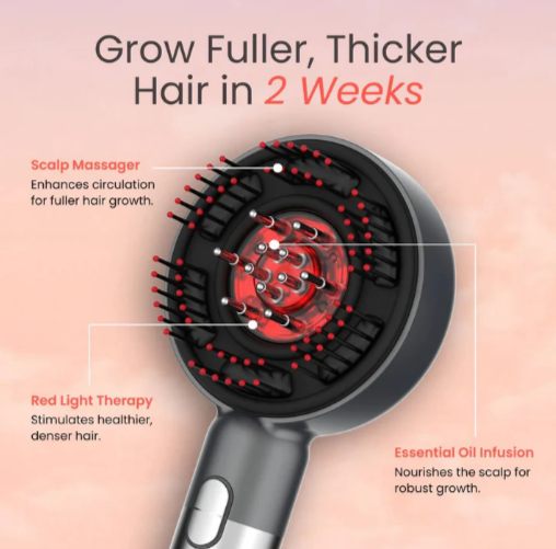 InfraCare Red Light Hairbrush  Anti-Hair Loss